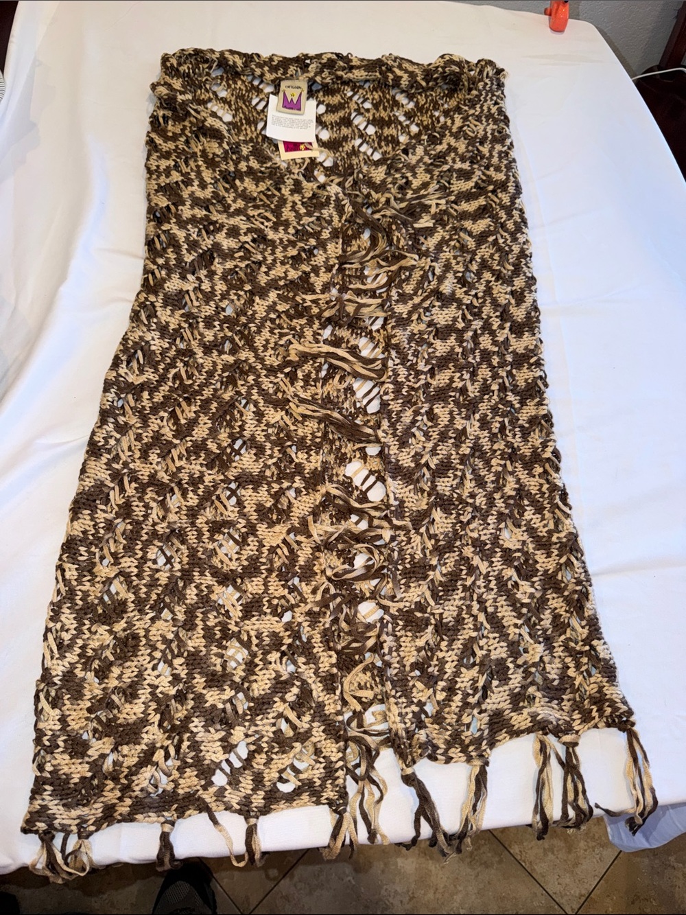 New wTag Anthony Original 1X-2X knitted Kimono Duster layer